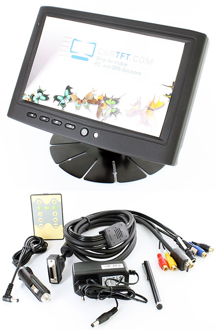 CTFHDM700-<b>HM</b> - HDMI 7" TFT - Capacitive Multi-Touchscreen USB - Video - Autodimmer - Audio (<b>800nits , TMR, Partly metal enclosure</b>)